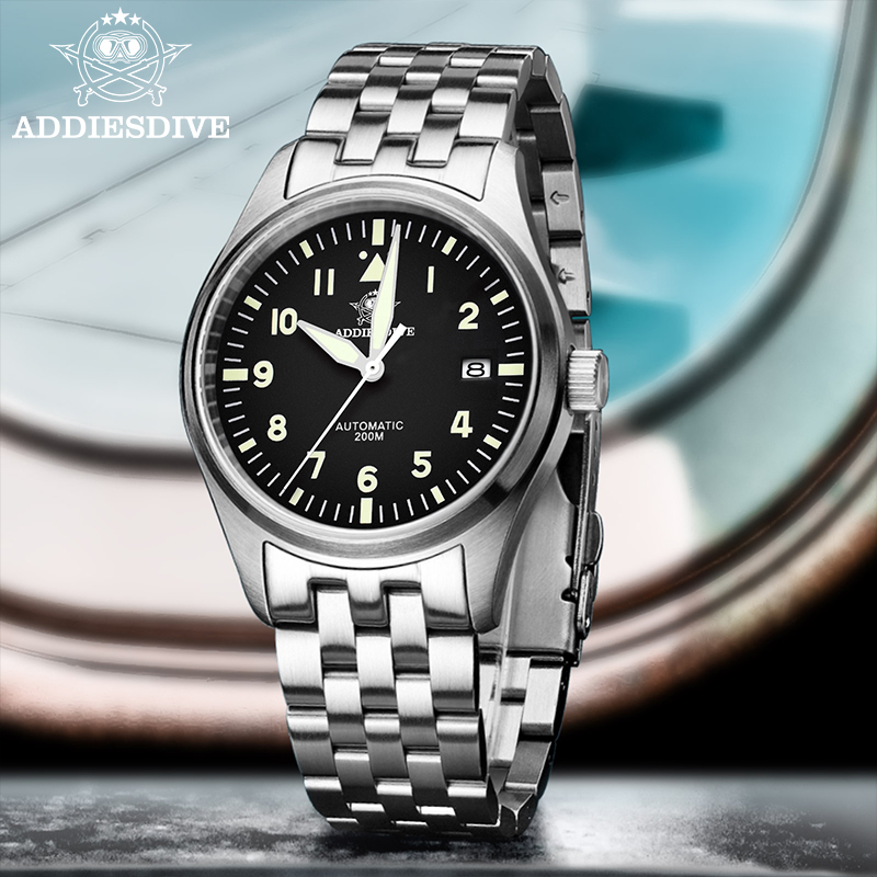 Stainless Bracelet Diver - ADDIESDIVE Men's Watch Sport Automatic Mechanical