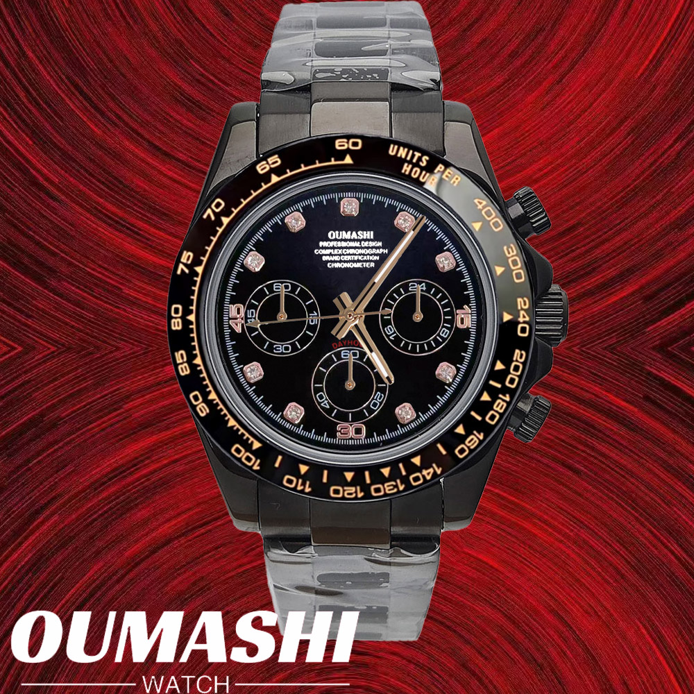Stainless Bracelet Diver - VK63 watches 39.3mm Luxury Watch Men's