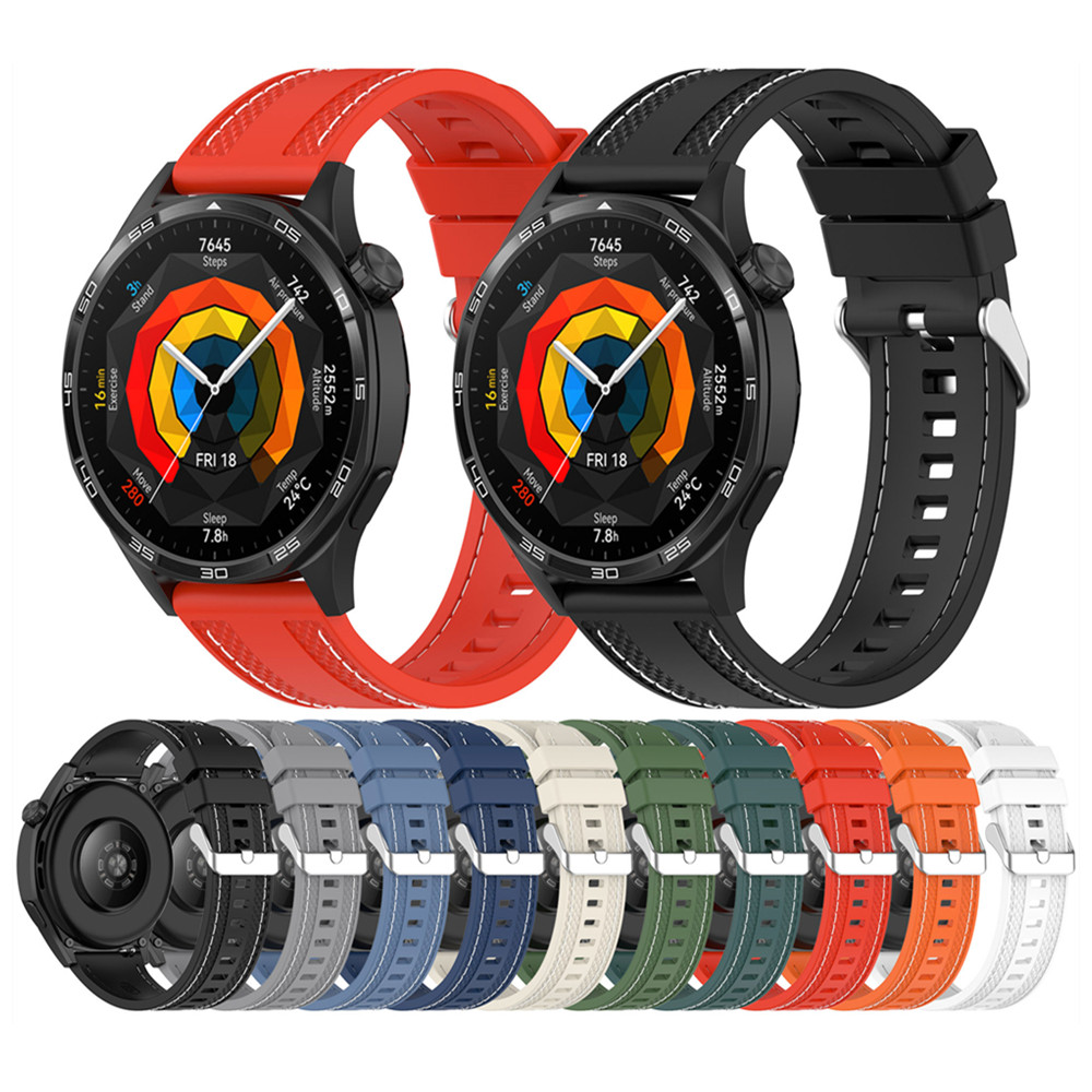 22mm Stitching silicone univer - đánh giá và giá Silicone Watch Band 22Mm