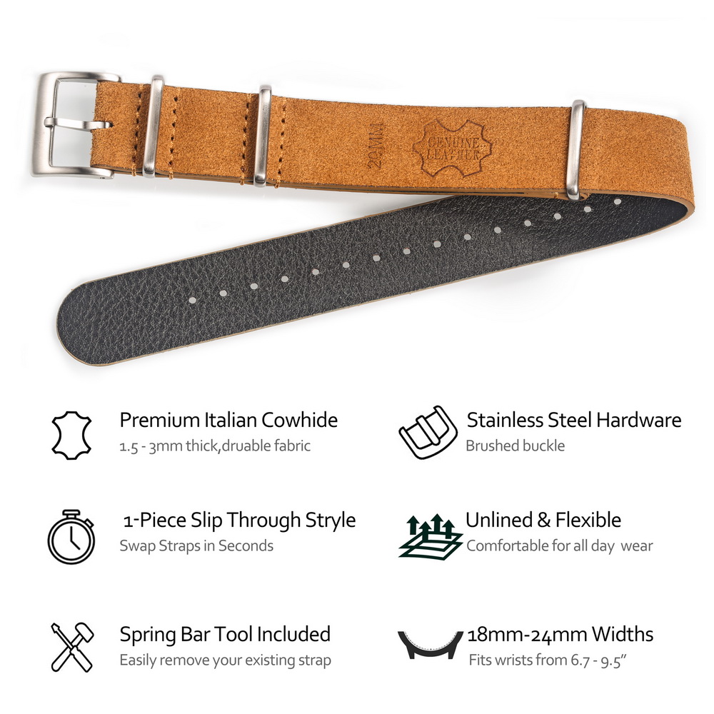 HEMSUT Chính Hãng Dây Da Dây D - đánh giá và giá Tropic Strap Vintage