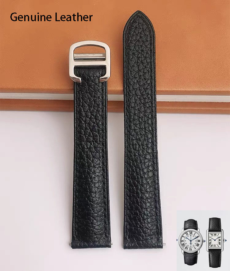 Genuine Leather Watch Strap Su - đánh giá và giá Cartier Watch Santos