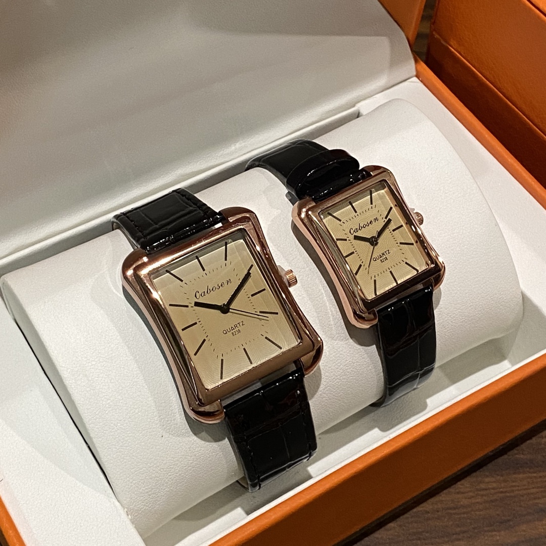 Couple Watch Quartz Movement B - đánh giá và giá Leather Watch Band Men