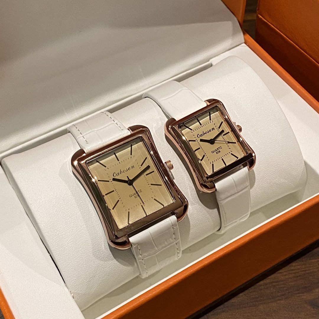Couple Watch Quartz Movement B - đánh giá và giá Leather Watch Band Men