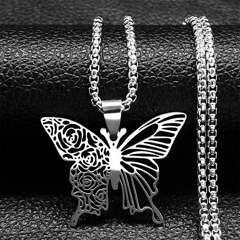 Aesthetic Butterfly Rose Flowe - đánh giá và giá Butterfly Clasp Deployant