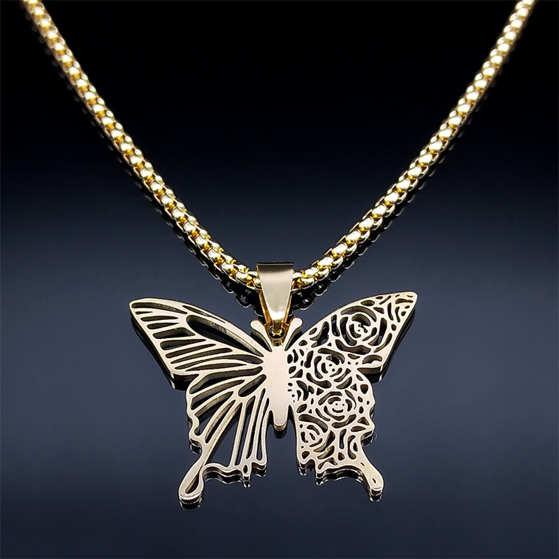 Aesthetic Butterfly Rose Flowe - đánh giá và giá Butterfly Clasp Deployant