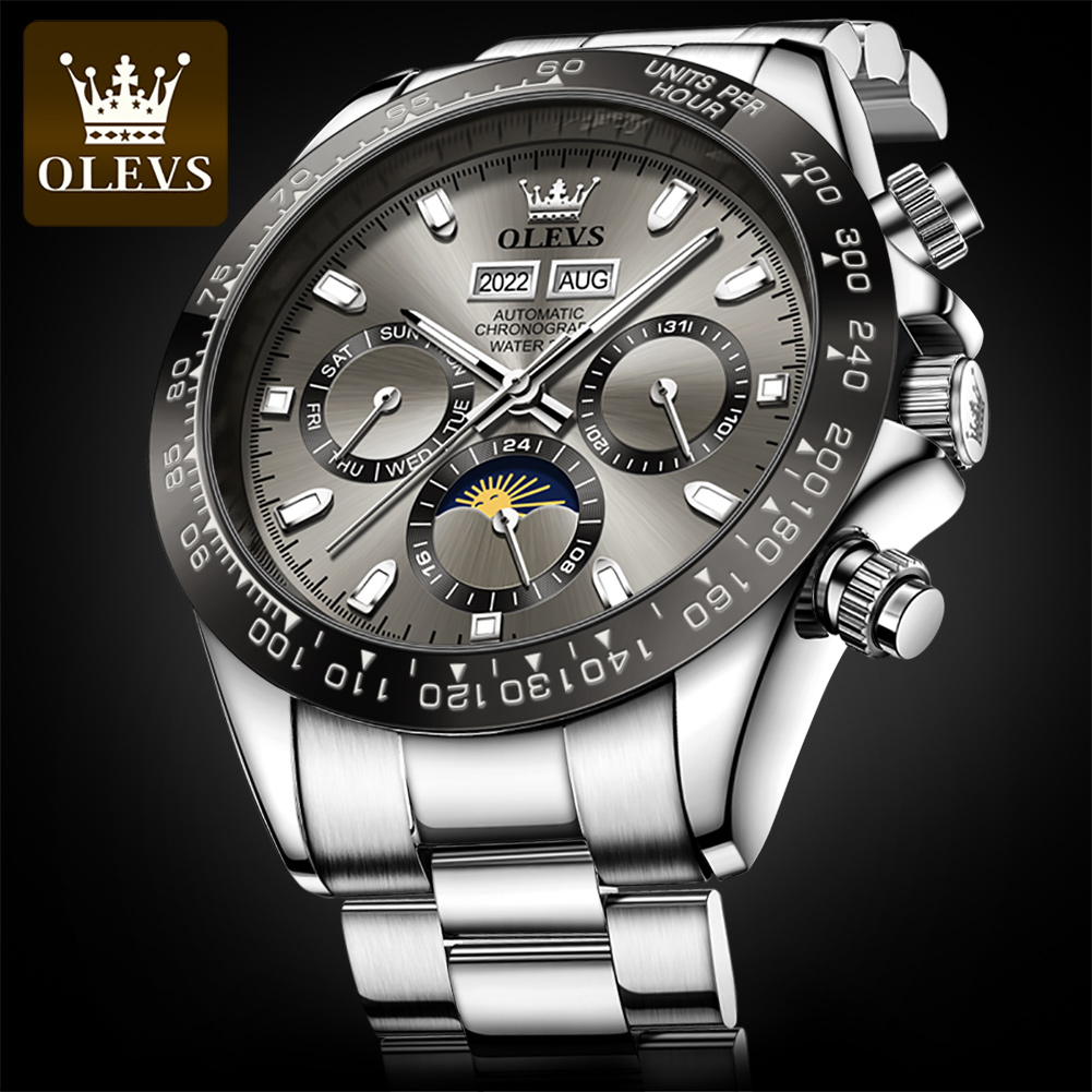 OLEVS Cao Cấp Đồng Hồ Nam Chro - đánh giá và giá Cartier Watch Tank