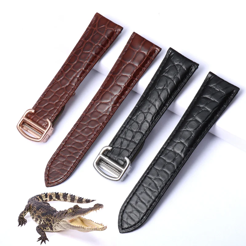 Alligator Genuine Leather Watc - đánh giá và giá Cartier Watch Santos