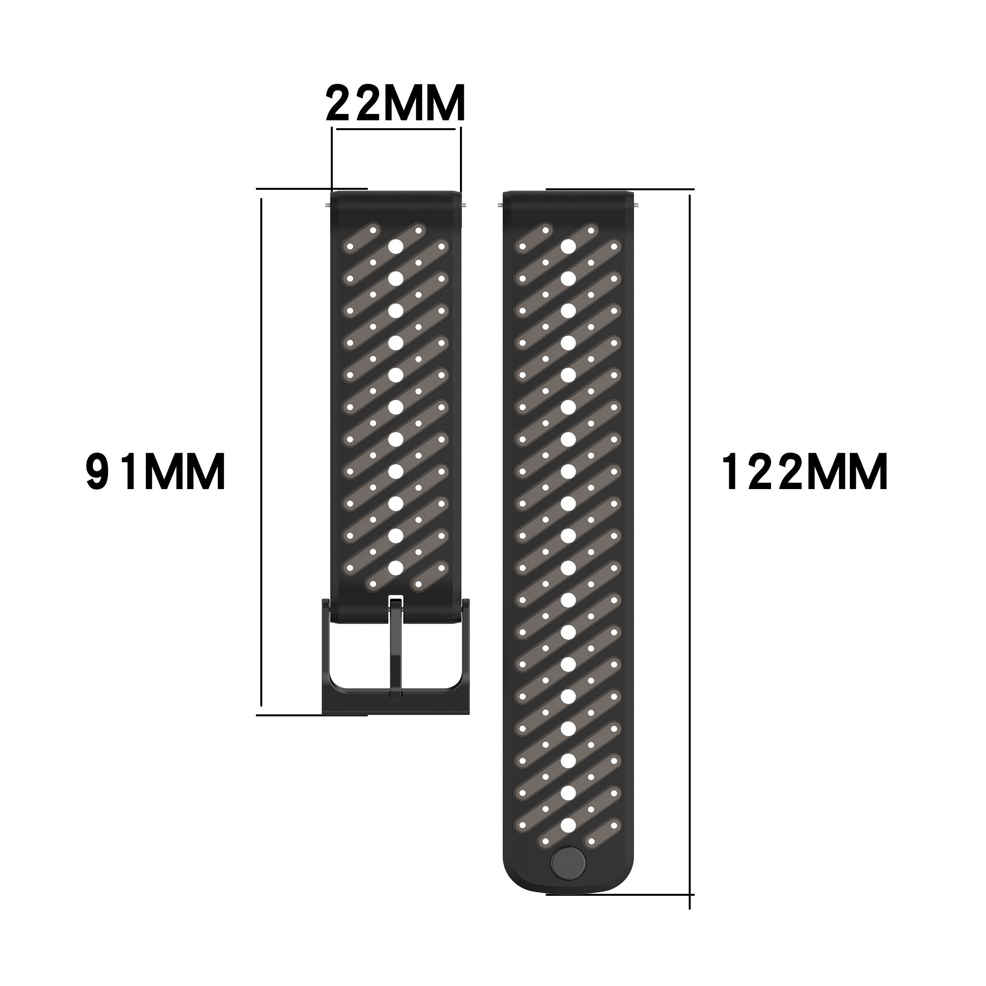 Silicone Sports Band For Suunt - đánh giá và giá Silicone Watch Band 22Mm