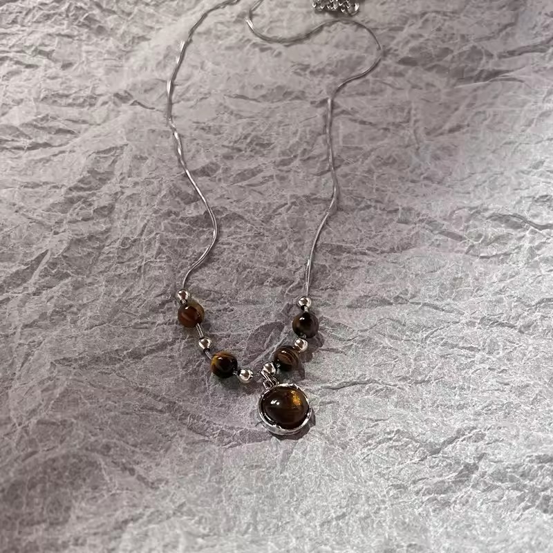 Boho Natural Tiger Eye Stone B - đánh giá và giá Butterfly Clasp Deployant